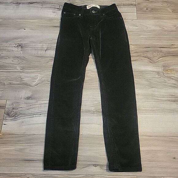 Levi's 511 Coudroy Jeans Boys 10R Black Slim‎ Fit Pants - Picture 1 of 9